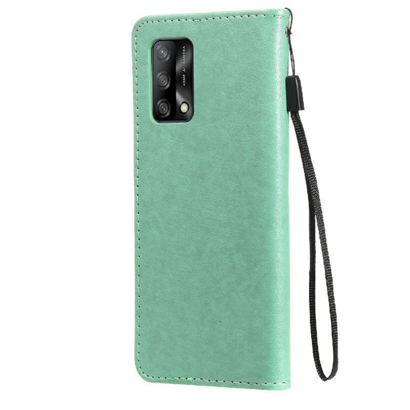 Flipové Pouzdro Oppo A74 4g Kočka A Včela S Popruhem