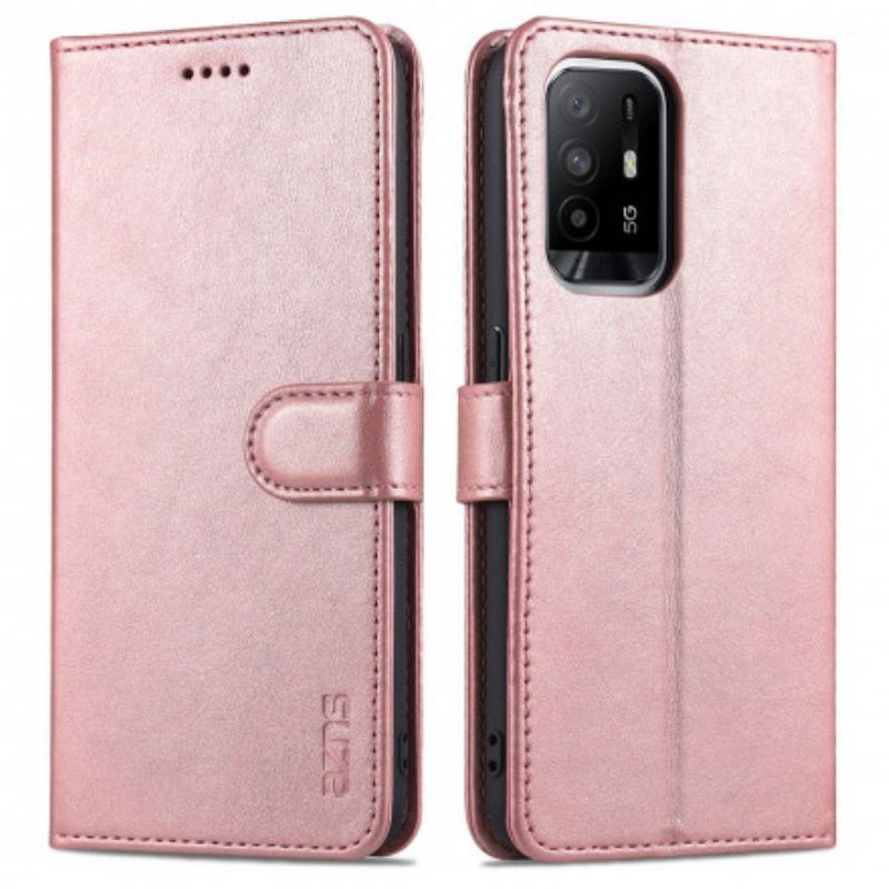Flipové Pouzdro Oppo A94 5g Azns Kožený Efekt