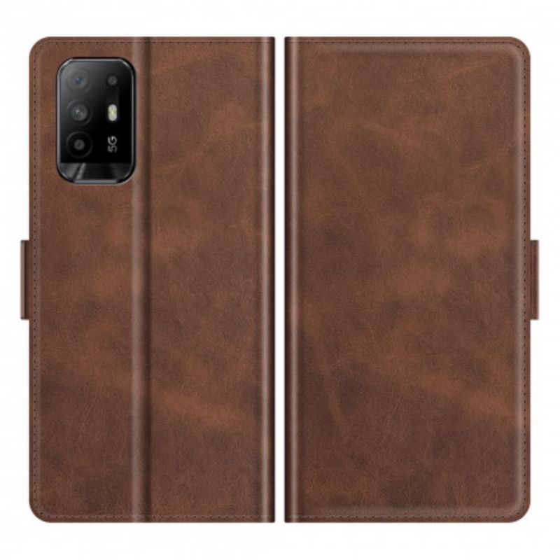 Flipové Pouzdro Oppo A94 5g Dvojitá Klapka