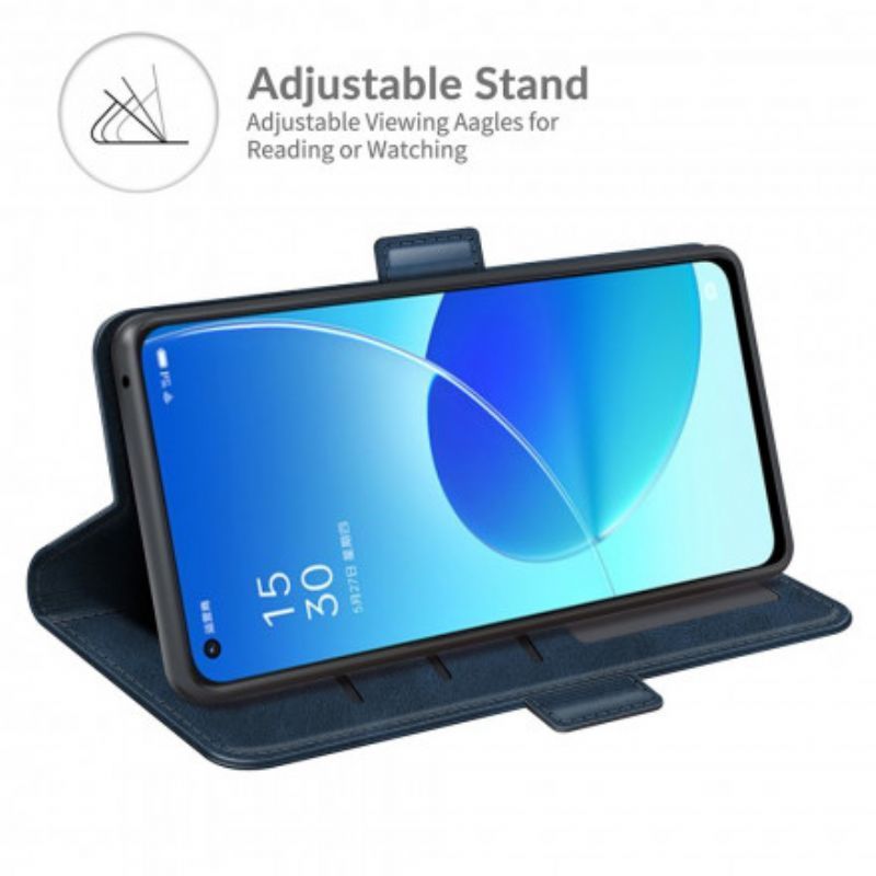 Flipové Pouzdro Oppo Reno 6 5g Dvojité Uzavření