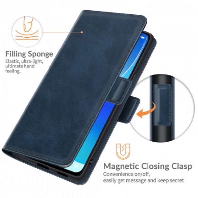 Flipové Pouzdro Oppo Reno 6 5g Dvojité Uzavření