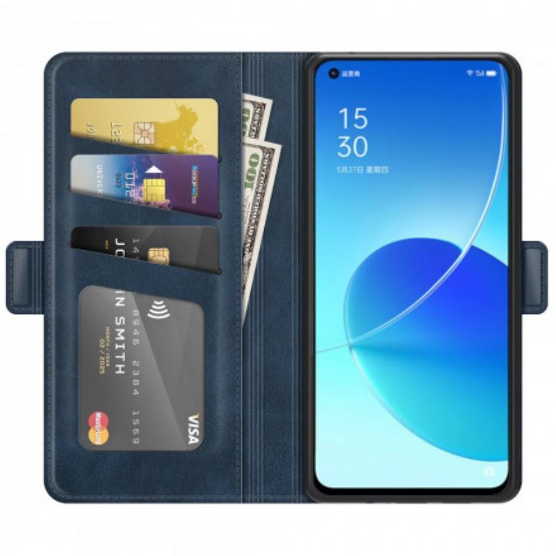 Flipové Pouzdro Oppo Reno 6 5g Dvojité Uzavření