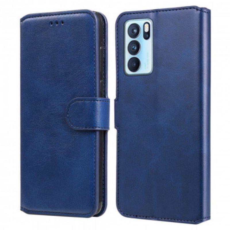 Flipové Pouzdro Oppo Reno 6 Pro 5g Plná Barva