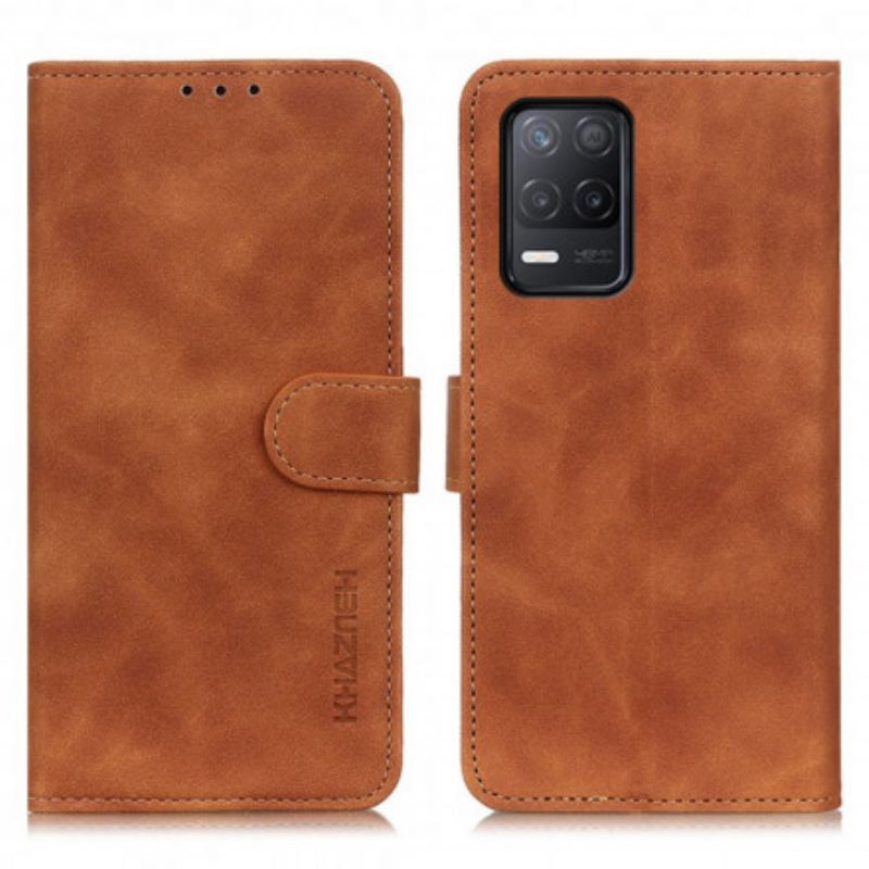 Flipové Pouzdro Realme 8 5g Mate Khazneh Vintage Kožený Efekt
