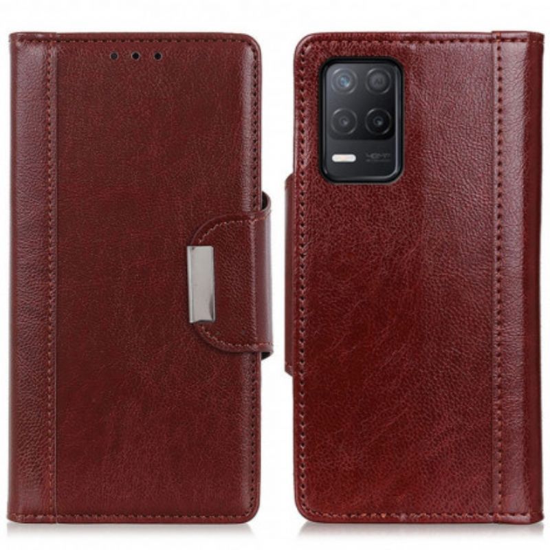 Flipové Pouzdro Realme 8 5g Matná Elegantní Spona Z Umělé Kůže