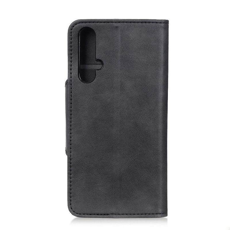 Flipové Pouzdro Realme X50 Ozdobný Knoflík Z Umělé Kůže