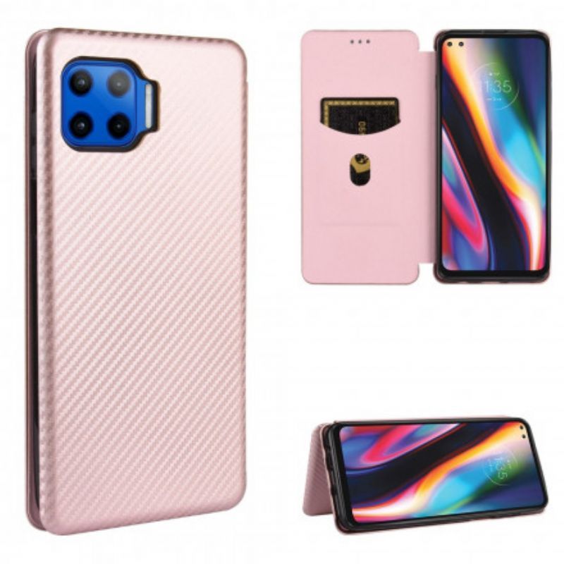 Flipový Kryt Moto G 5g Plus Silikonový Uhlík