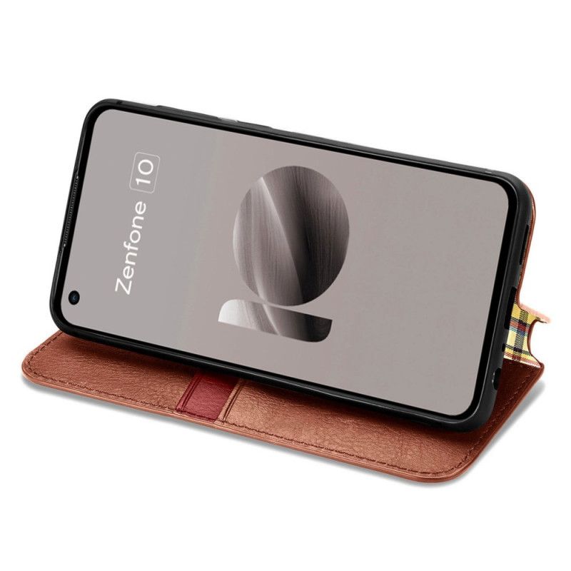 Kožené Pouzdro Asus Zenfone 10 Semišový Efekt S Okrajem
