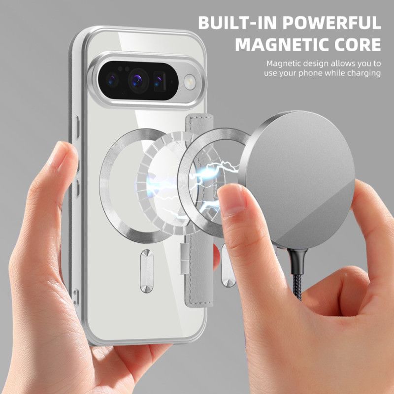 Kožené Pouzdro Folio Google Pixel 10 / 10 Pro Prošívaný Kompatibilní S Magsafe