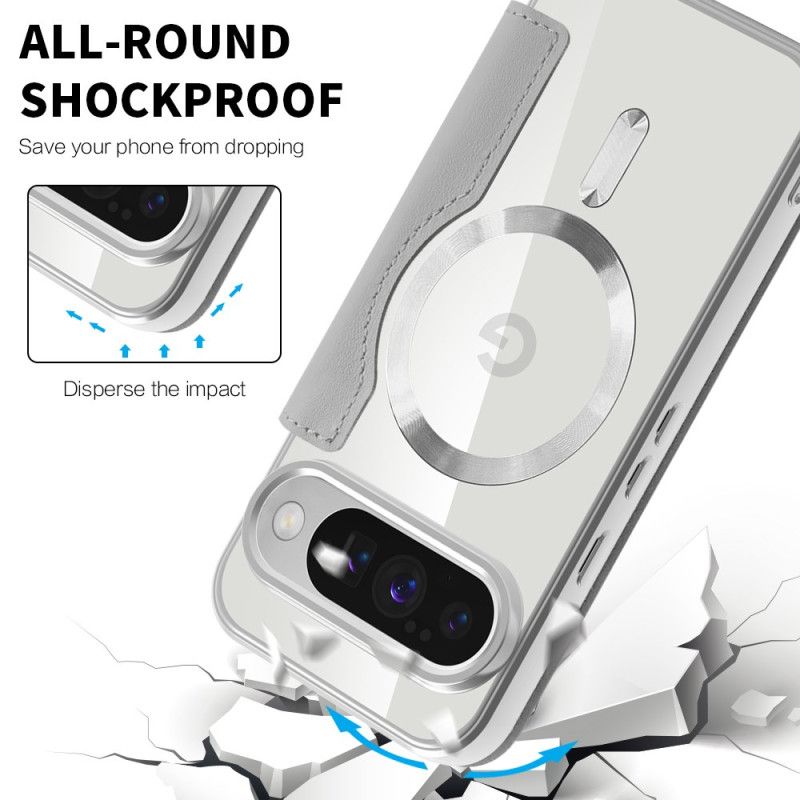 Kožené Pouzdro Folio Google Pixel 10 / 10 Pro Prošívaný Kompatibilní S Magsafe