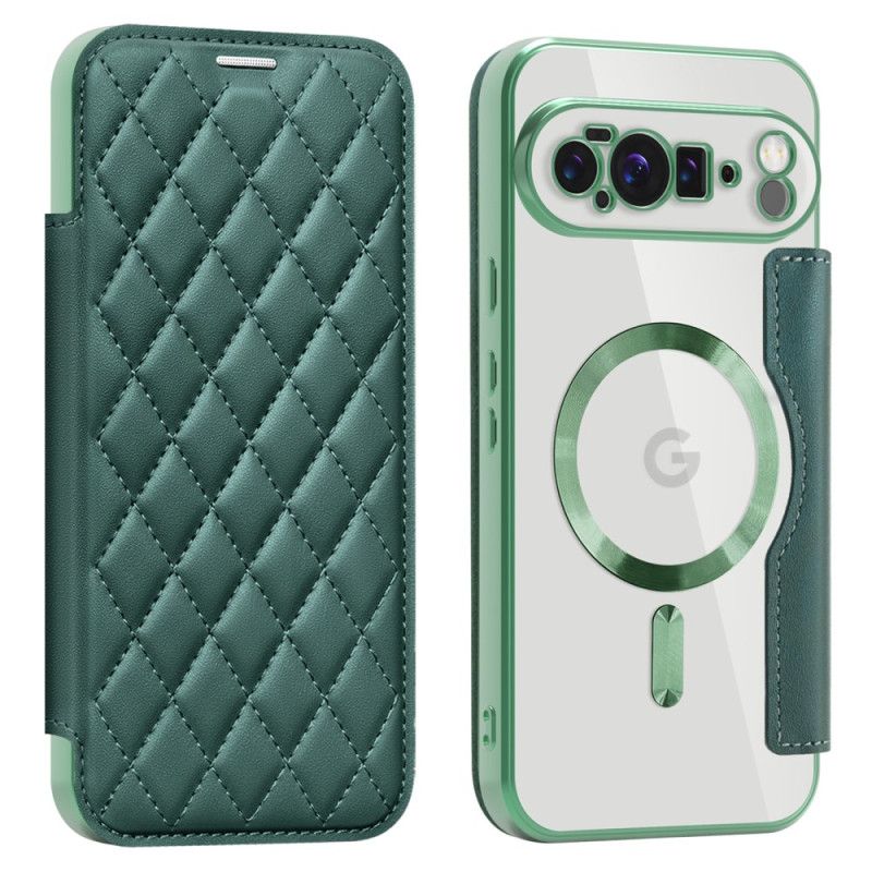 Kožené Pouzdro Folio Google Pixel 10 Pro Xl Prošívané Kompatibilní S Magsafe