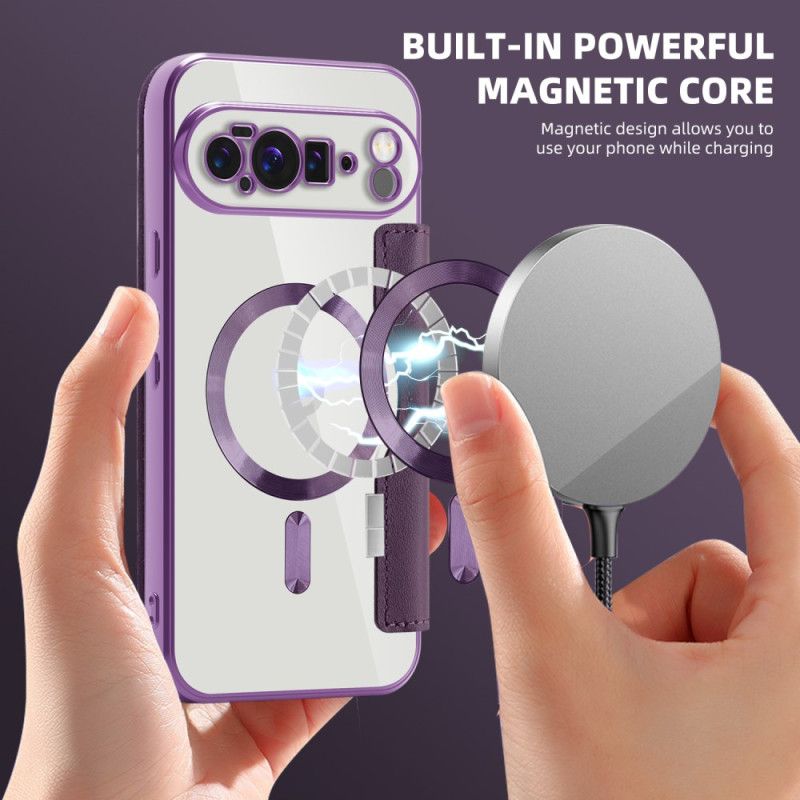 Kožené Pouzdro Folio Google Pixel 10 Pro Xl Prošívané Kompatibilní S Magsafe