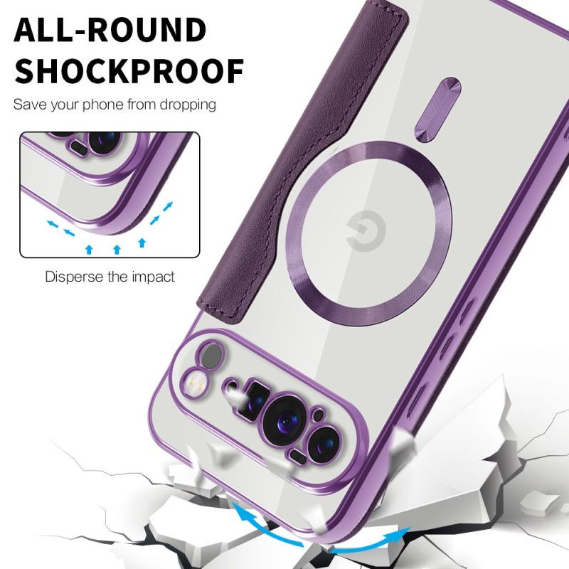 Kožené Pouzdro Folio Google Pixel 10 Pro Xl Prošívané Kompatibilní S Magsafe