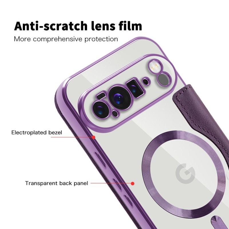 Kožené Pouzdro Folio Google Pixel 10 Pro Xl Prošívané Kompatibilní S Magsafe