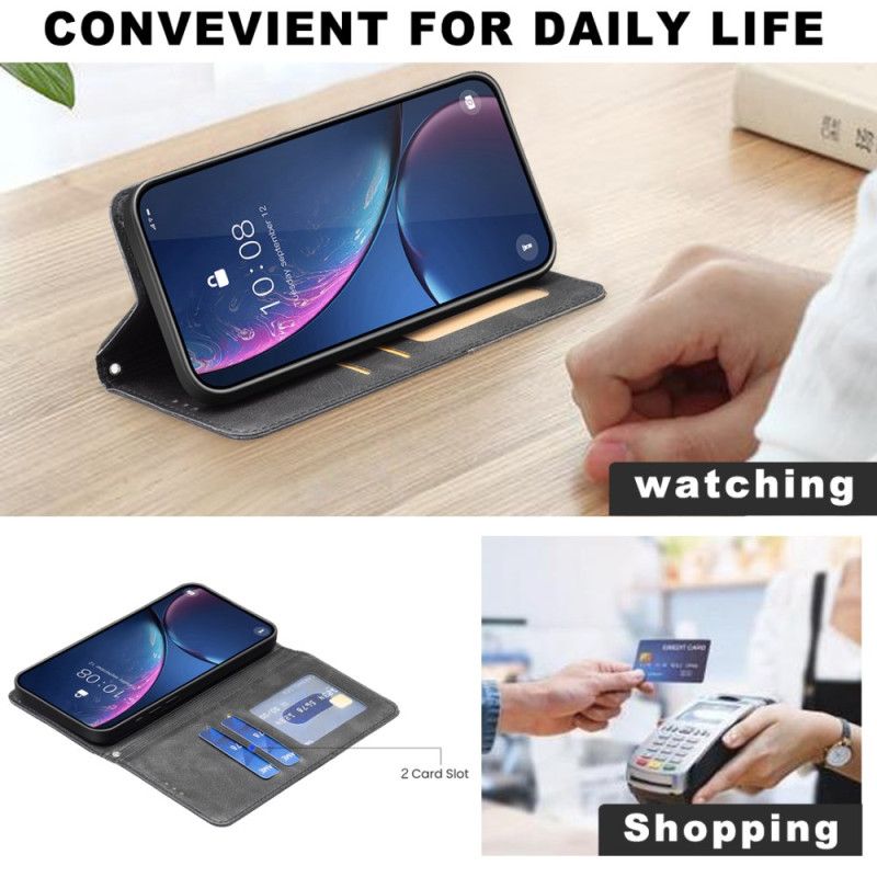 Kožené Pouzdro Folio Google Pixel 10a Geometrický Vzor