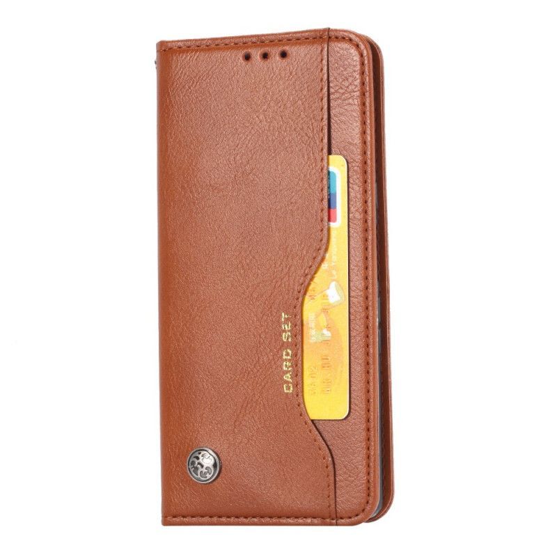 Kožené Pouzdro Folio Google Pixel 4 Držák Na Karty Z Umělé Kůže