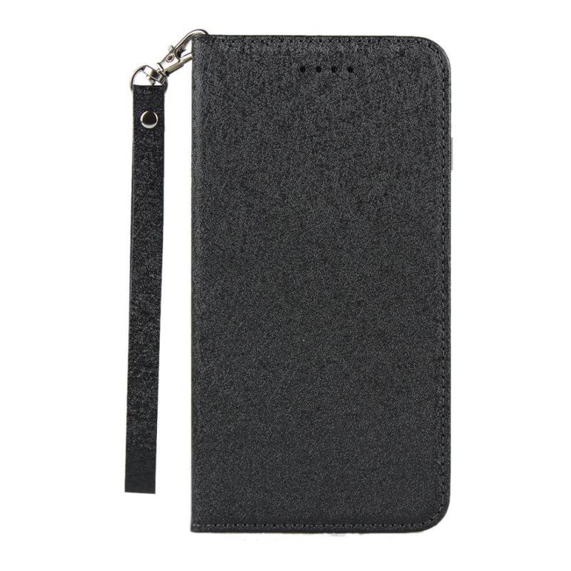 Kožené Pouzdro Folio Google Pixel 4 Retro Efekt Měkké Kůže S Páskem