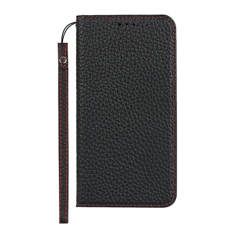 Kožené Pouzdro Folio Google Pixel 4a Pravý Kožený Řemínek Z Liči