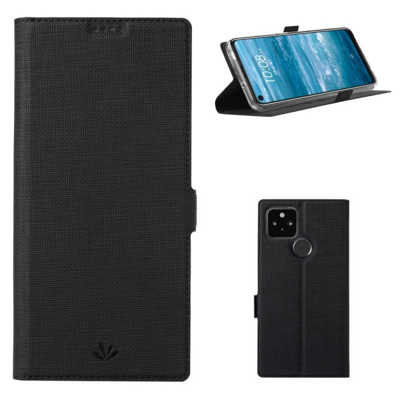 Kožené Pouzdro Folio Google Pixel 5 Vili Dmx S Texturou