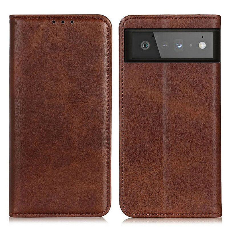 Kožené Pouzdro Folio Google Pixel 6 Matná Štípenka