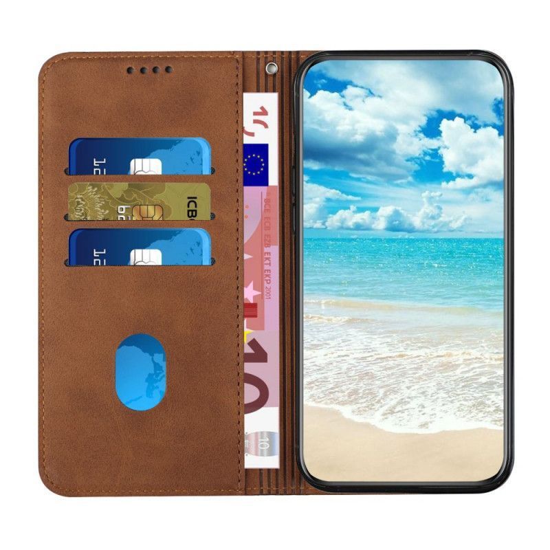 Kožené Pouzdro Folio Google Pixel 6 Pro Efekt Geokůže