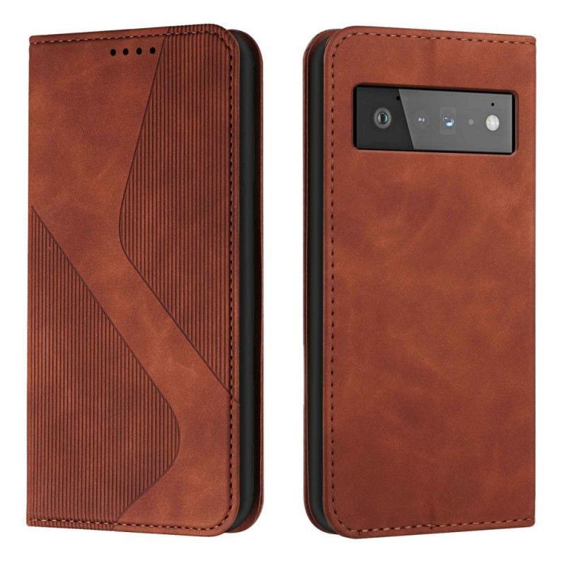 Kožené Pouzdro Folio Google Pixel 6 Pro S-design Kožený Styl