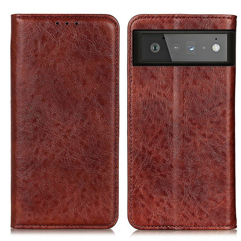 Kožené Pouzdro Folio Google Pixel 6 Texturovaná Štípenka