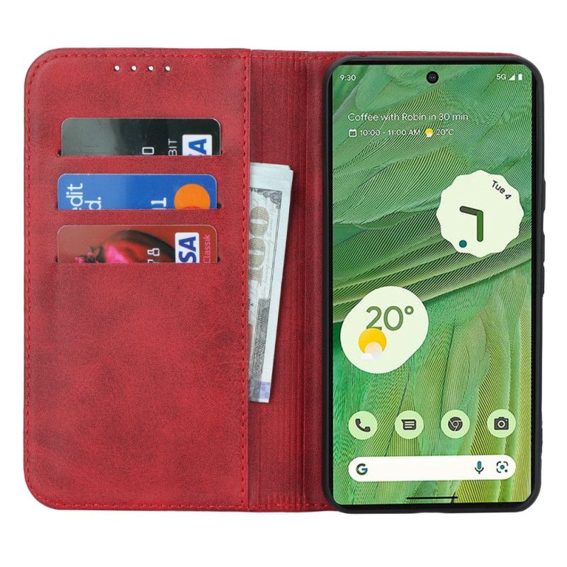 Kožené Pouzdro Folio Google Pixel 8 Stylová Umělá Kůže