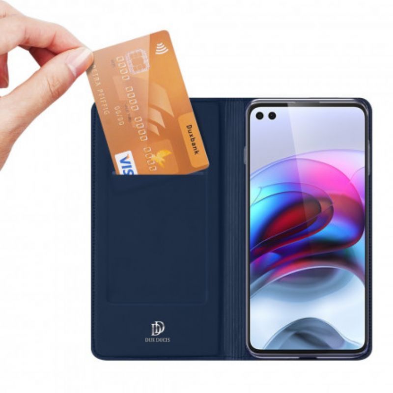 Kožené Pouzdro Folio Moto G100 Kůže Pro Dux Ducis