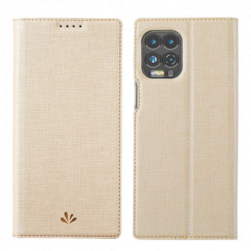 Kožené Pouzdro Folio Moto G100 Vili Dmx S Texturou