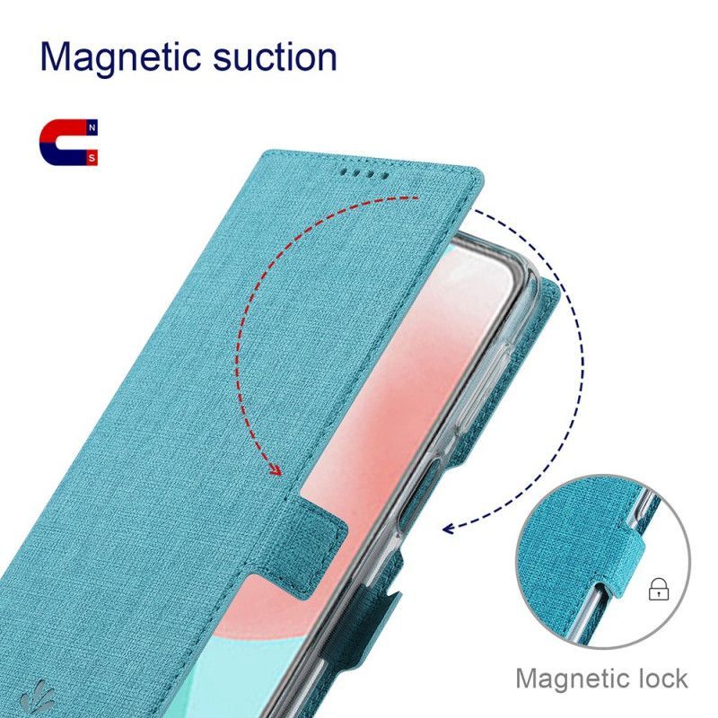 Kožené Pouzdro Folio Moto G200 5g Vili Dmx S Texturou