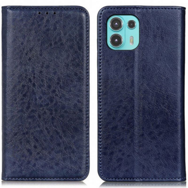 Kožené Pouzdro Folio Motorola Edge 20 Lite Texturovaná Štípenka