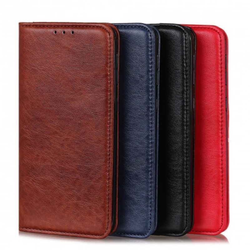 Kožené Pouzdro Folio Motorola Edge 20 Lite Texturovaná Štípenka