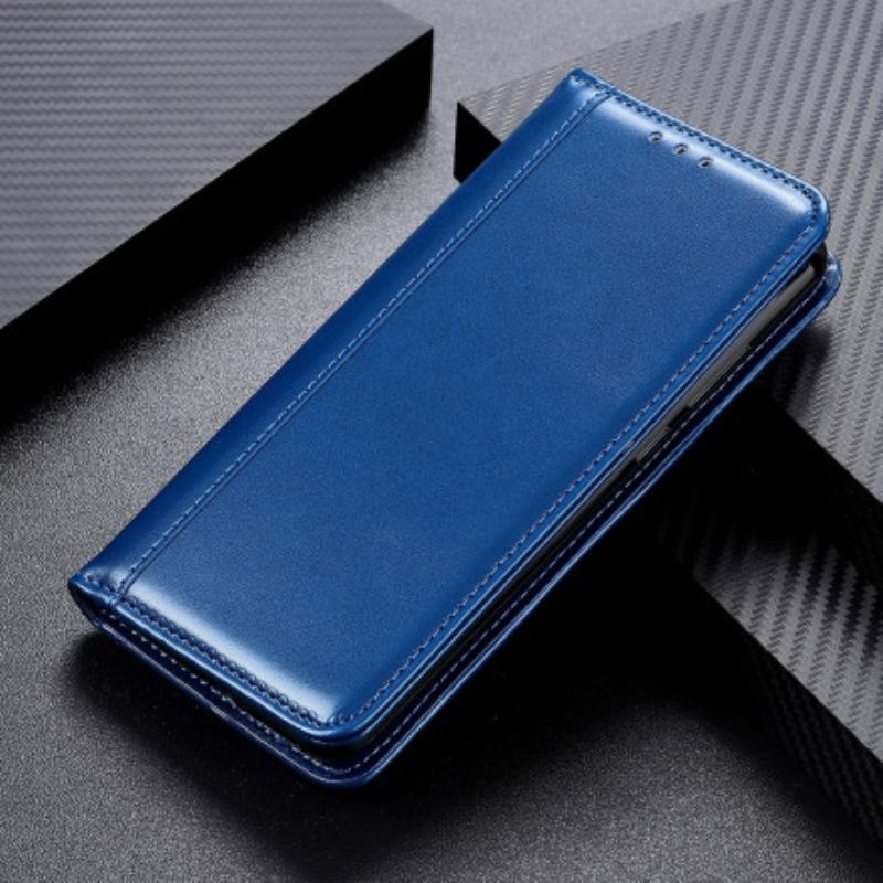 Kožené Pouzdro Folio Motorola Edge 20 Pro Štípaná Kůže