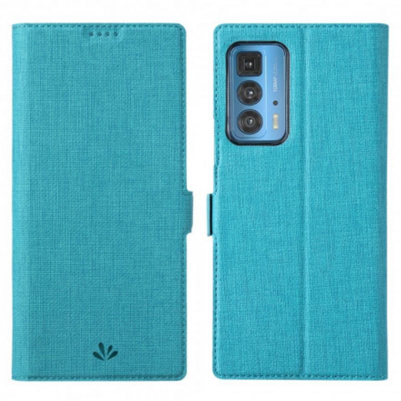 Kožené Pouzdro Folio Motorola Edge 20 Pro Vili S Texturou
