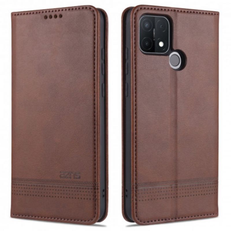 Kožené Pouzdro Folio Na Oppo A15 Styl Kůže Azns