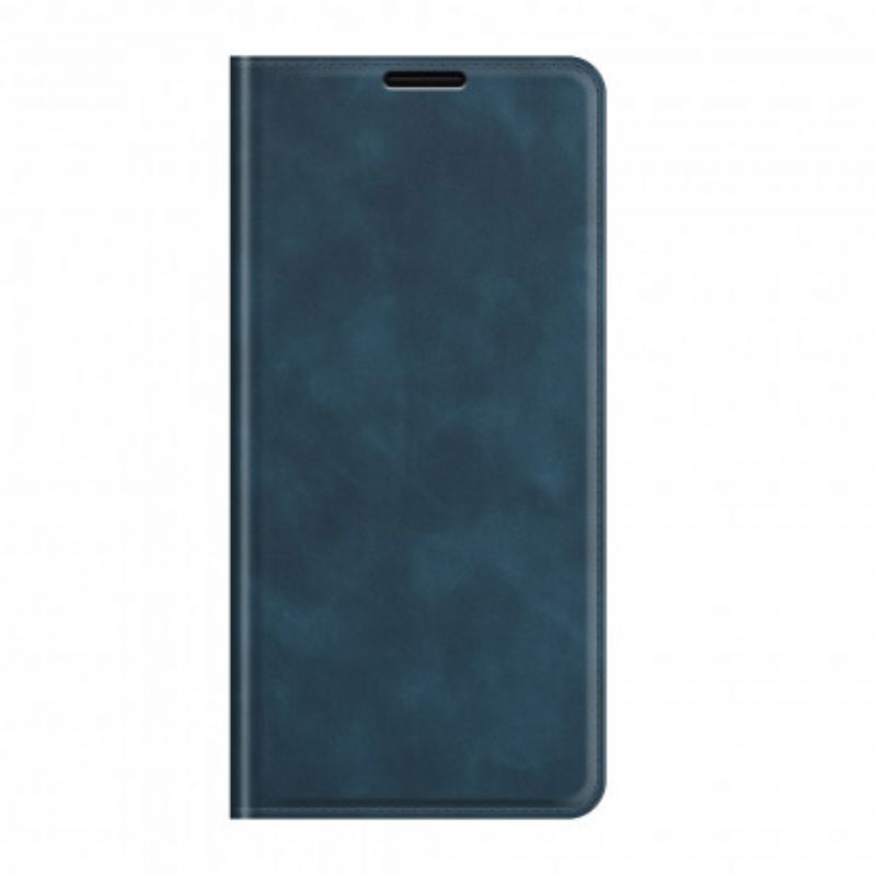 Kožené Pouzdro Folio Na Oppo A94 5g Efekt Měkké Kůže