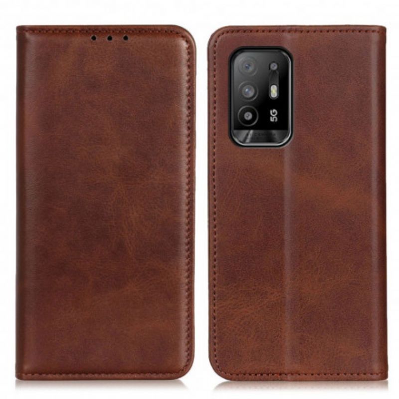 Kožené Pouzdro Folio Na Oppo A94 5g Elegantní Štípenka