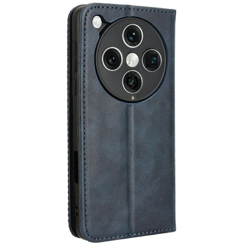 Kožené Pouzdro Folio Na Oppo Find X8 Pro Vintage Frieze