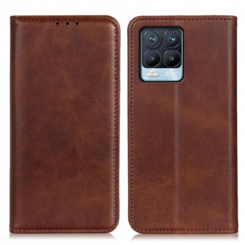 Kožené Pouzdro Folio Na Realme 8 / 8 Pro Elegantní Štípenka