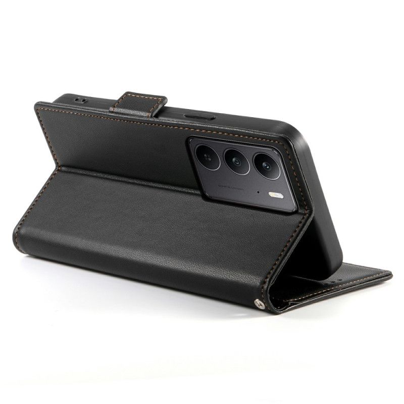 Kožené Pouzdro Folio Na Realme C75 Nýt