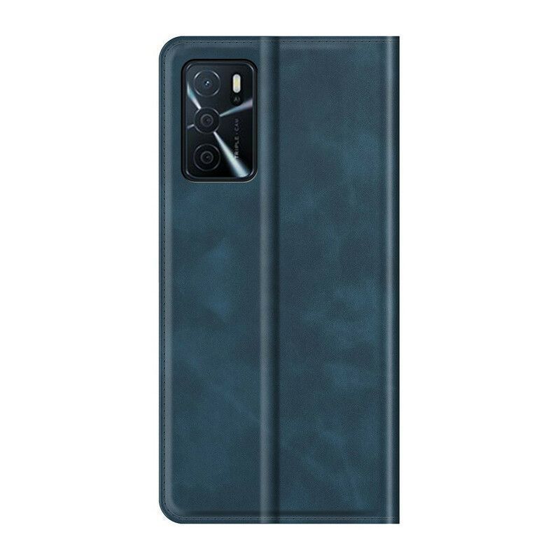 Kožené Pouzdro Folio Oppo A16 / A16s Dotek Pokožky