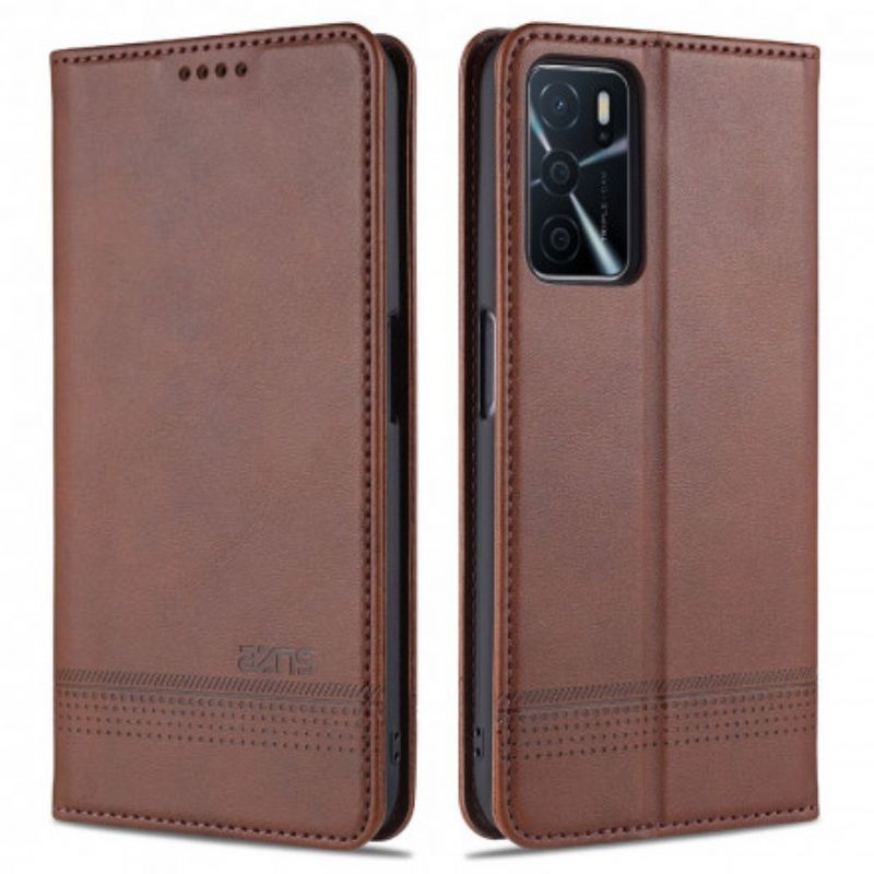Kožené Pouzdro Folio Oppo A16 / A16s Styl Kůže Azns