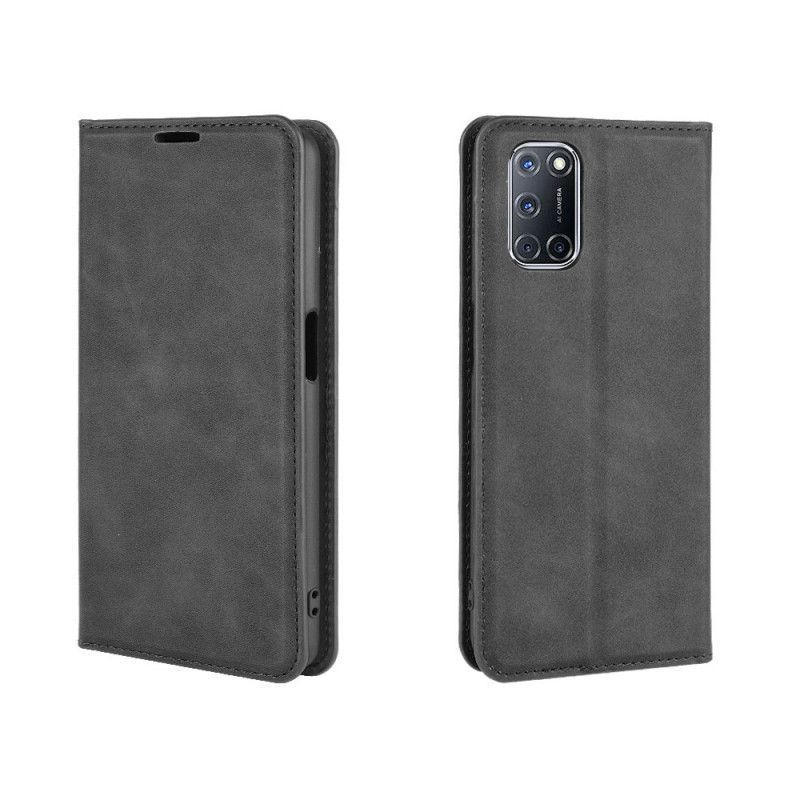 Kožené Pouzdro Folio Oppo A72 Efekt Měkké Kůže
