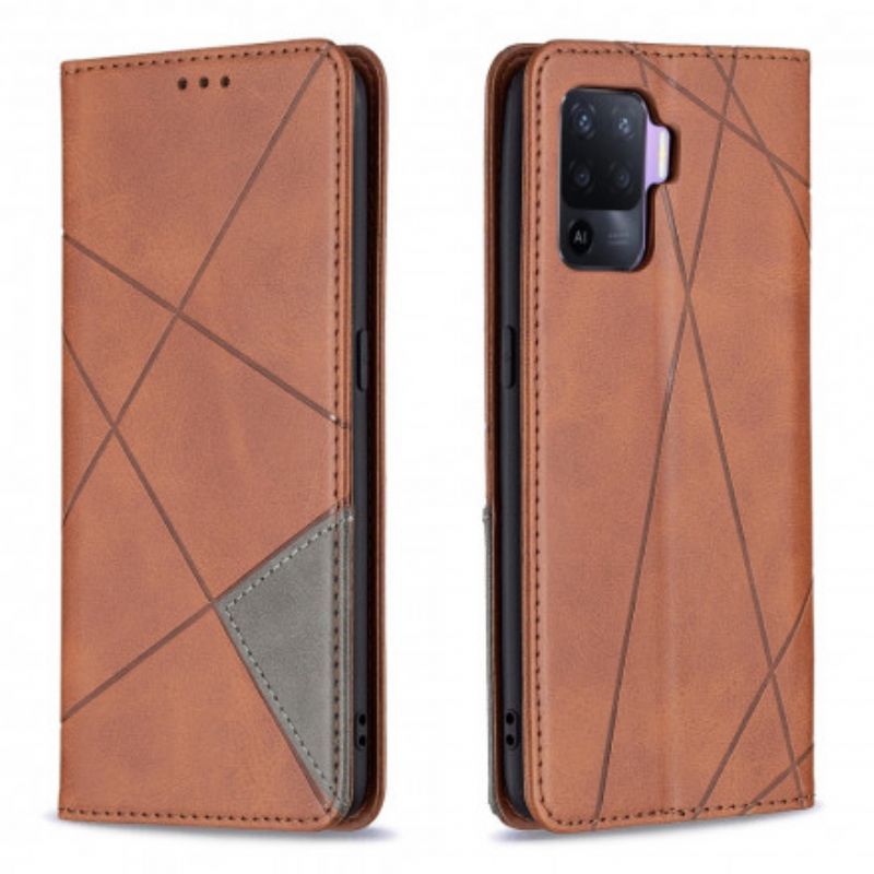 Kožené Pouzdro Folio Oppo A94 5g Styl Umělce