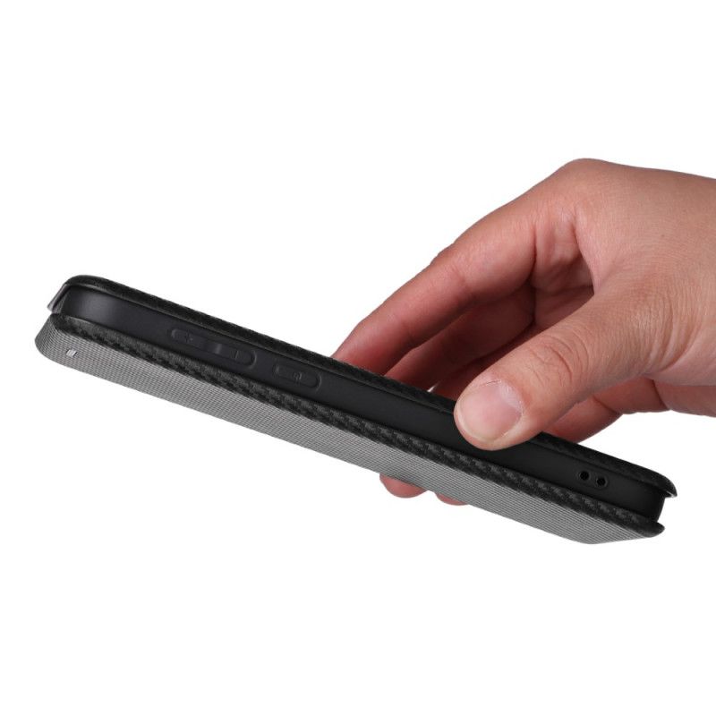 Kožené Pouzdro Folio Oppo Find X8 Uhlíková Vlákna