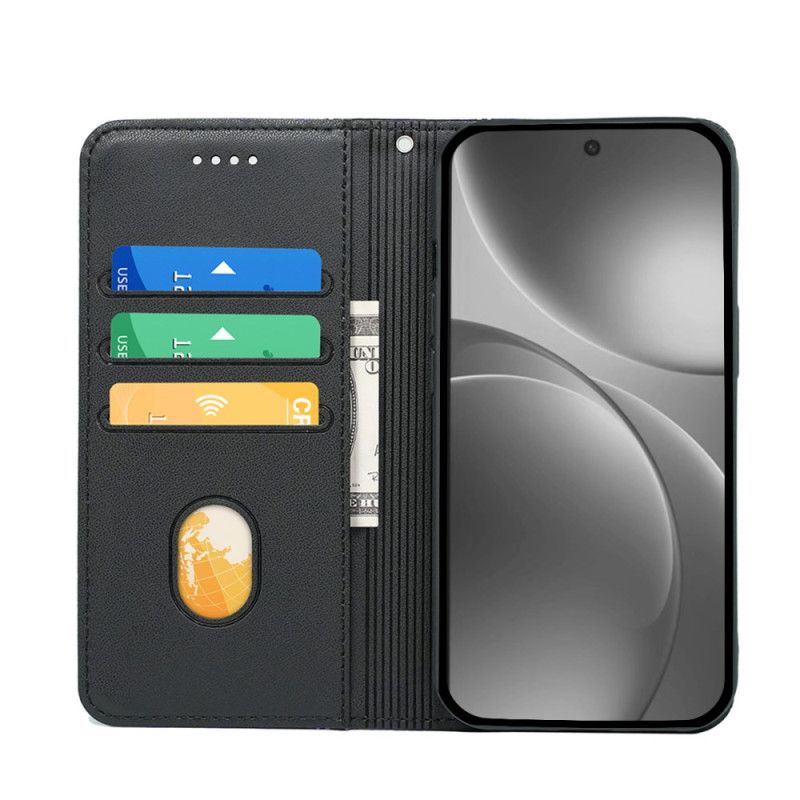 Kožené Pouzdro Folio Oppo Find X9 Pro 5g Ozdoba S Páskem