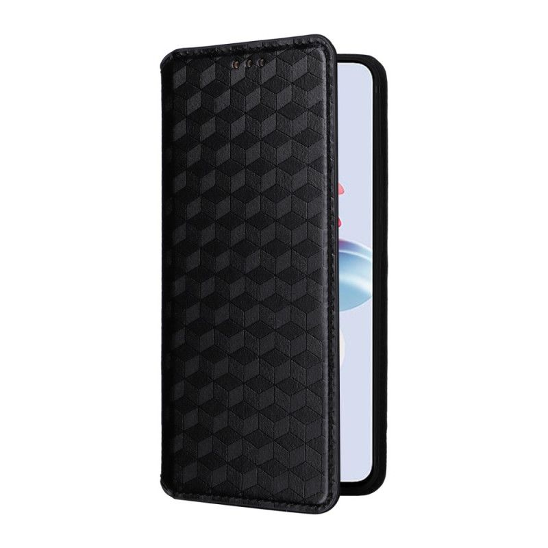 Kožené Pouzdro Folio Oppo Reno 11f 5g Diamantový Vzor