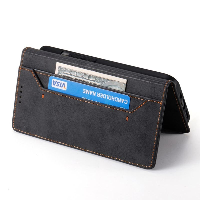 Kožené Pouzdro Folio Oppo Reno 13 5g Vintage Rfid Peněženka