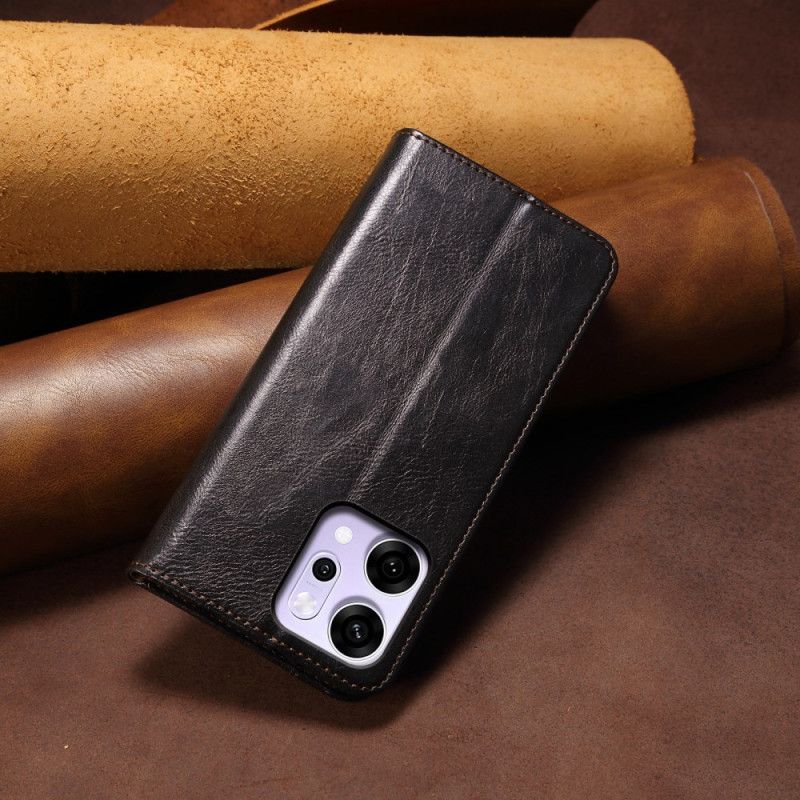 Kožené Pouzdro Folio Oppo Reno 14 Pro 5g Pláštěnka Z Umělé Kůže